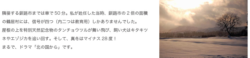 マイナス28度 タンチョウツル キタキツネやエゾジカ そこにはドラマ「北の国」からのような世界が広がっていた