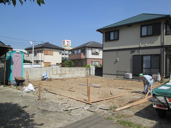 三島市新築工事　基礎工事