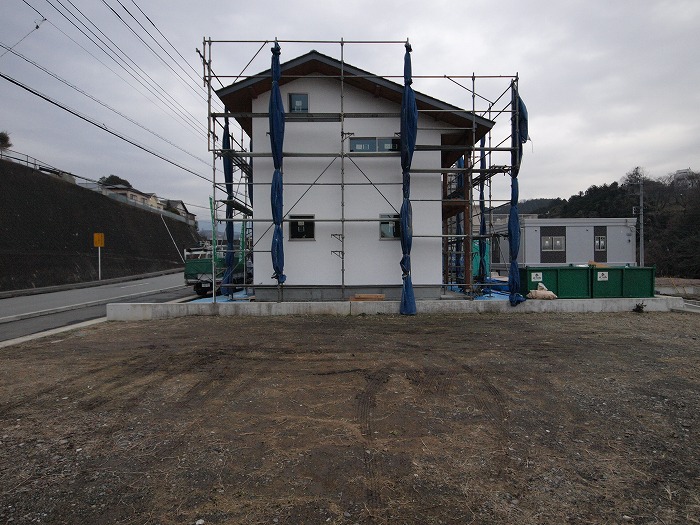 三島市　新築住宅　シックイの外壁