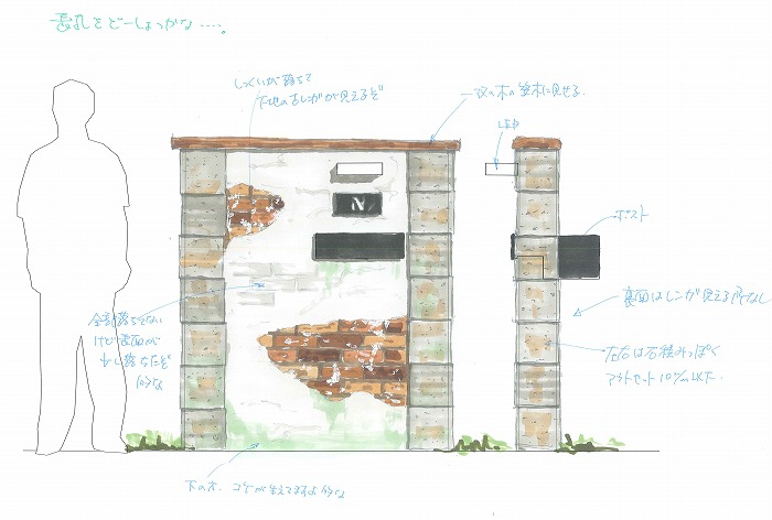 モルタル造形　デザイン案