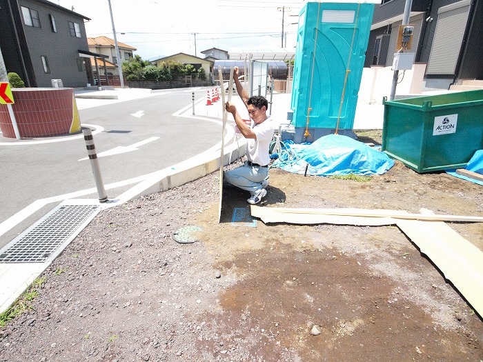 富士宮市　新築住宅　現場風景