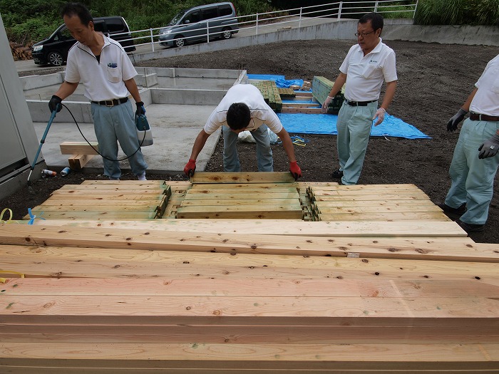 富士宮市新築住宅　土台のホウ酸処理