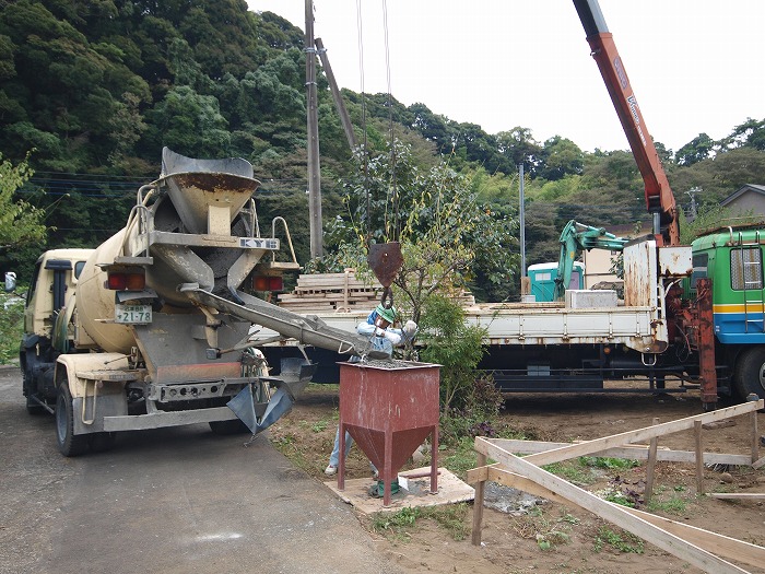 富士市新築住宅　基礎工事