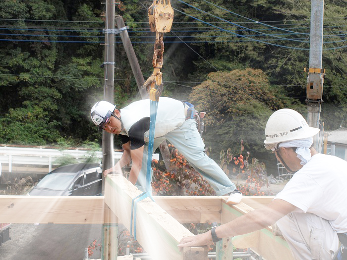 富士市　新築住宅　社員大工の気迫