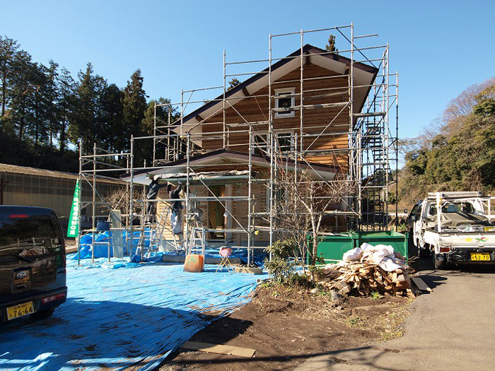 富士市　新築住宅　漆喰と木の家