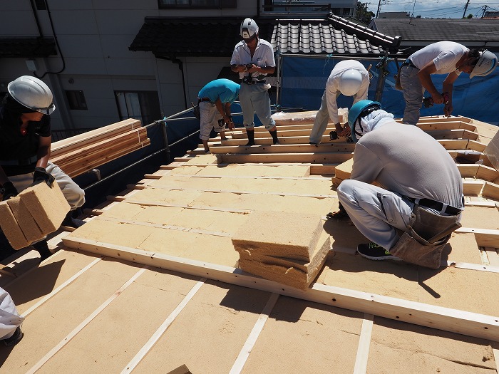 富士市　新築住宅　木質繊維断熱材