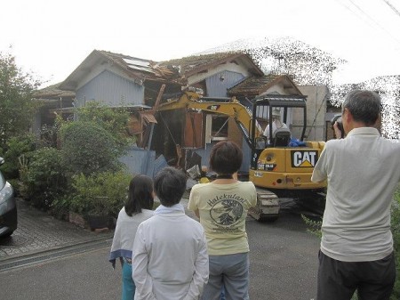 解体工事　施工中