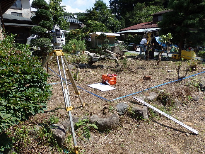 小山町 Ｋ様邸地縄張りのお手伝い