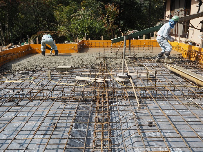 小山町　新築住宅　べた基礎