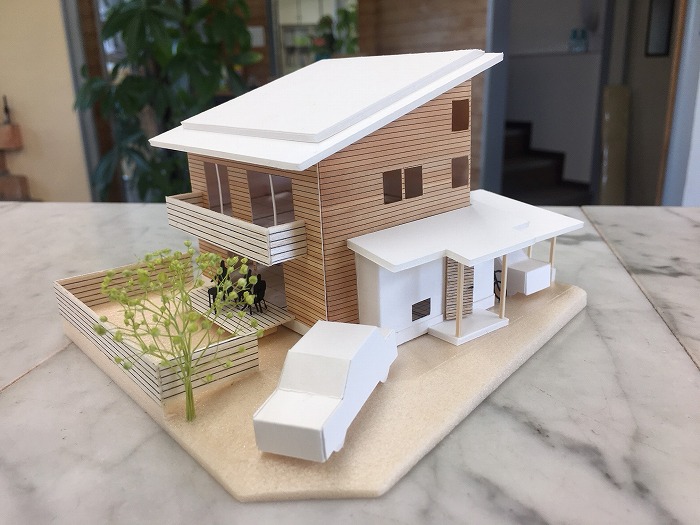 富士市の新築住宅の模型をつくる！