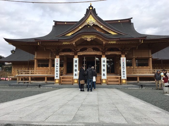 厄払いに三日市の浅間神社へ