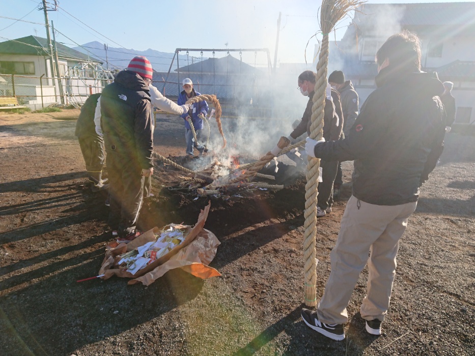 どんど焼き。