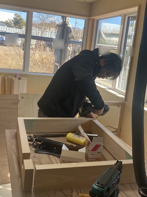 工事中盤の現場へ