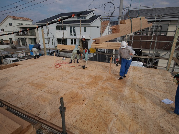 富士市の新築住宅 二階の床