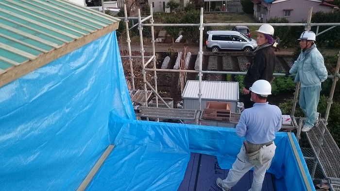 富士宮市の新築住宅 雨仕舞い