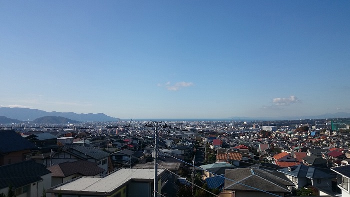 三島市 煙突掃除 からの駿河湾