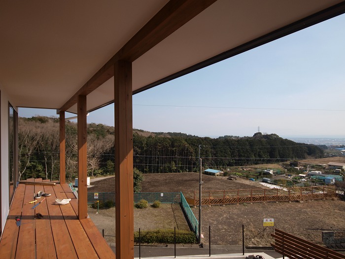 富士市新築住宅 二階リビングのデメリットの布団干し