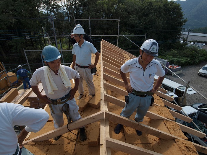富士宮市新築住宅 構造見学会 木質繊維断熱材