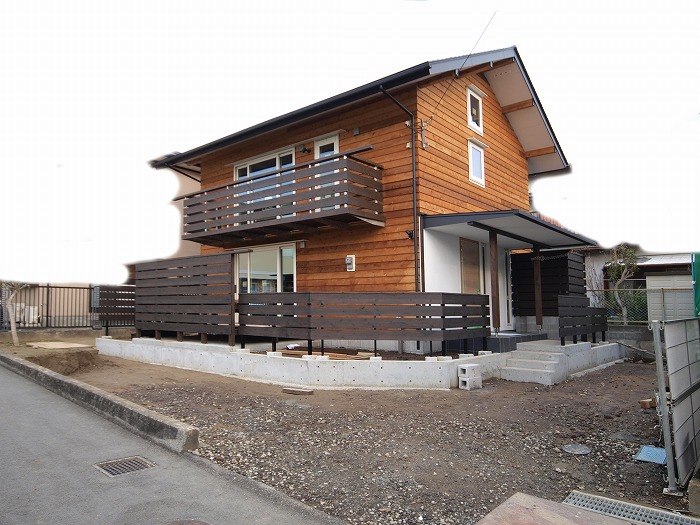 富士市 新築住宅 フェンス施工後