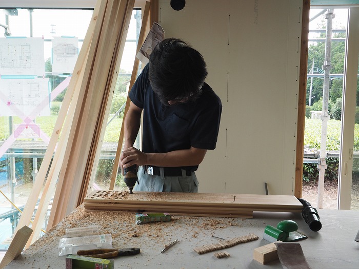 富士宮市新築住宅 薪ストーブの家工事風景