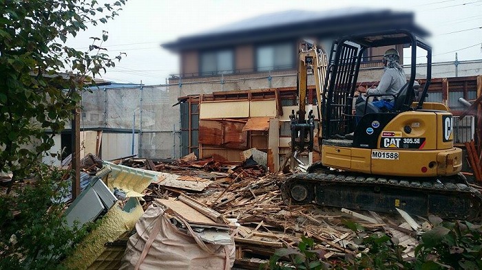 富士市 新築工事 建て替え解体
