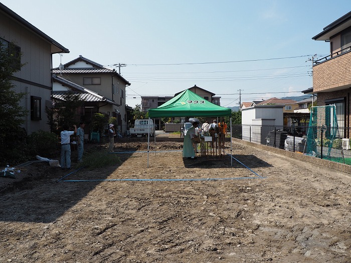 富士市 新築工事 敷地