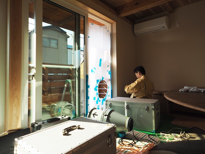 富士市 新築住宅 気密測定 準備