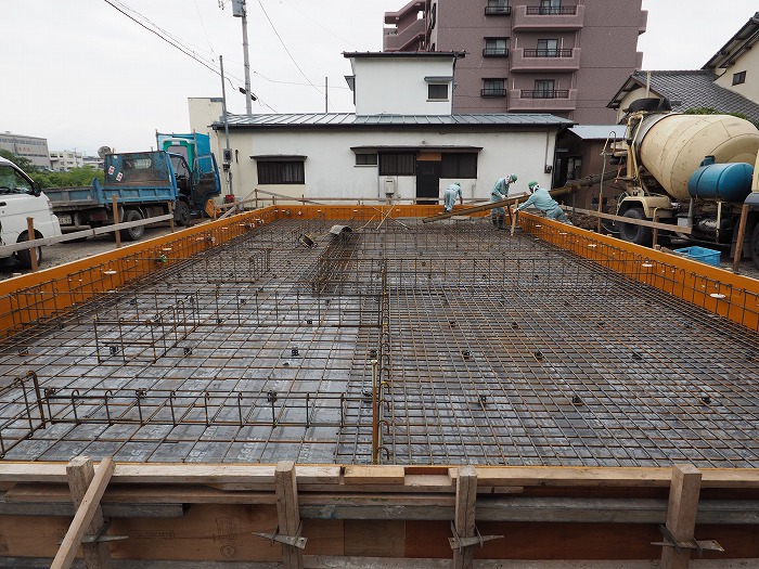 清水町 住宅新築工事 基礎工事の配筋