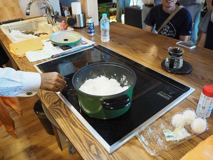 富士市 モデルハウス スーパーラジエントヒーターで炊いた美味しいご飯