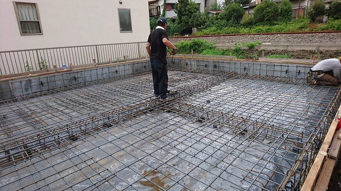 沼津市 耐震等級3の基礎 鉄筋